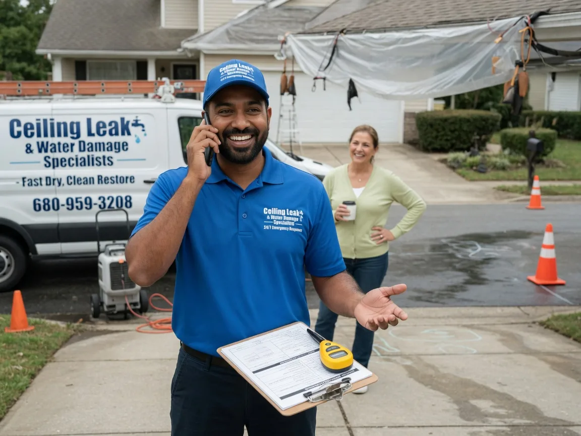 Ceiling Leak Cleanup Mount Hope, OH FAQs